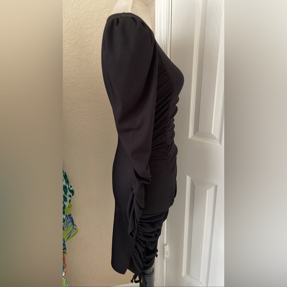 NWOT- Boohoo- Extreme Ruched Midi/Mini Dress - Picture 6 of 7